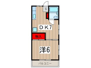 コスモA.Kの物件間取画像